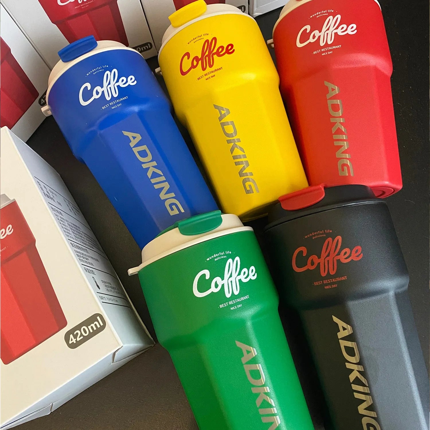 Food Grade Stainless Steel Frosted Coffee Cup - Bellarte Enchanté Food Grade Stainless Steel Frosted Coffee Cup